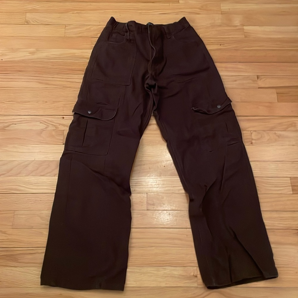 Aeropostale brown cargo utility pants